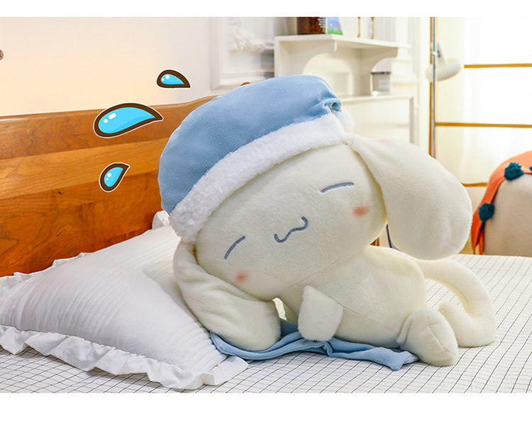 Sleeping Cinnamon Dog Doll Popular Internet Celebrity Toy Children's Soothing Companion Little White Dog Stuffed Pillow Girls' Festival