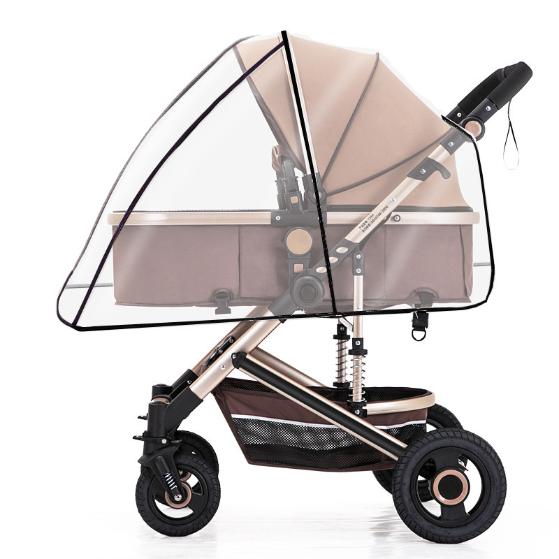 Cubierta universal para cochecito de bebé, protector contra el viento para cochecito infantil, cubierta tipo paraguas para cochecito de bebé, funda protectora, impermeable, material EVA.