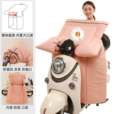Motorcycle front windshield – 2025 New Autumn and Winter Windproof - pink-daisy-standard-style-double-sided-waterproof