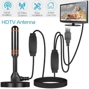 Ground wave HD digital TV antenna secondary amplification high gain wireless ground wave receiver 5 m