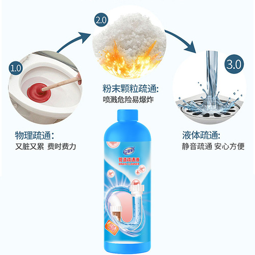 Standkeeper pipe unblocking liquid agent sewer unblocking agent toilet bathroom kitchen floor drain unblocking liquid deodorizing