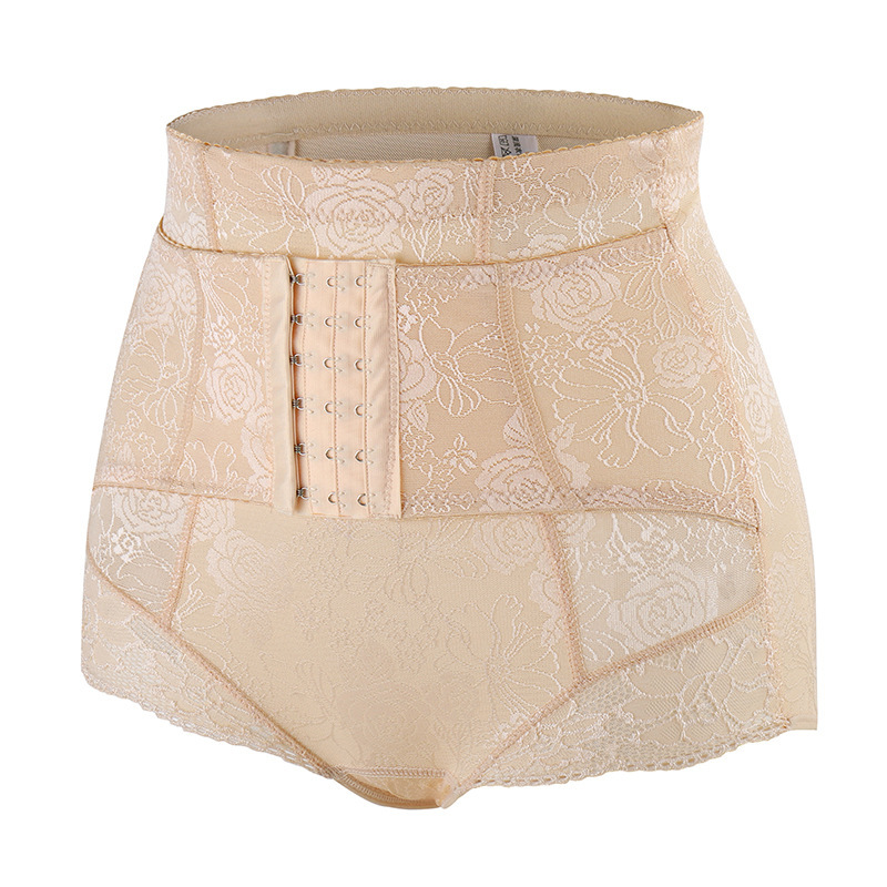 Pantalones de doble capa de contracción del vientre de pecho de contracción del vientre transpirables sin costuras sexy que forma la cintura Levantamiento de cadera que forma los pantalones de contracción del vientre