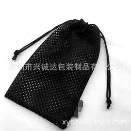 现货网布抽绳束口袋 网布袋可拼接涤纶束口袋 包装抽绳收纳袋