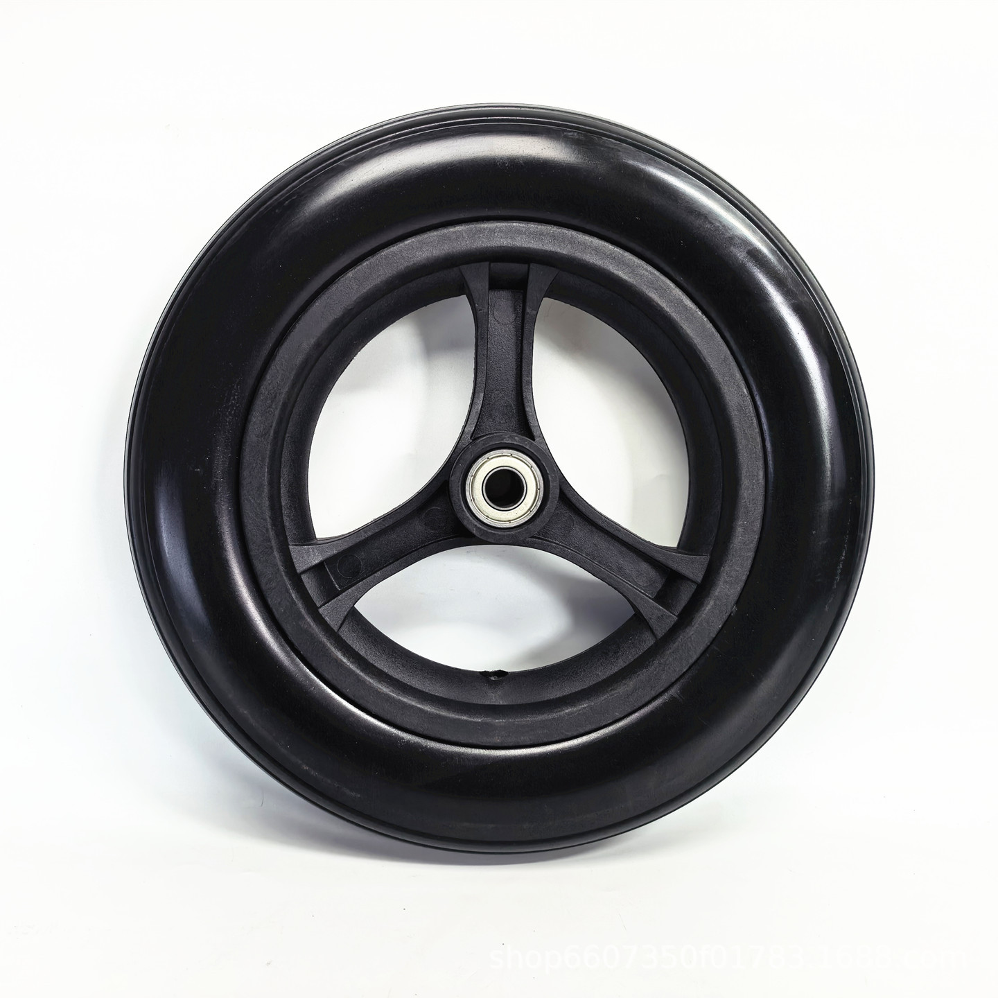 10x2.0 solid tire wheel 10inch electric wheel front wheelchair baby stroller shopping cart non-inflatable wheel assembly