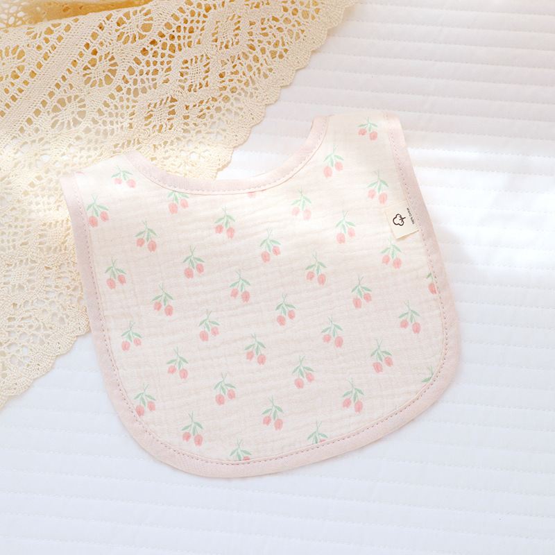 新型6層u型新生児口を囲む乳幼児の口タオル子供が食事をしている女性の赤ちゃんがミルクタオルを吐く|undefined