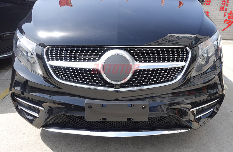 Suitable for Mercedes-Benz V-Class Vito Modified Parts to Change to Maybach Amg Front and Rear Bumper Grille Kit Source Manufacturer