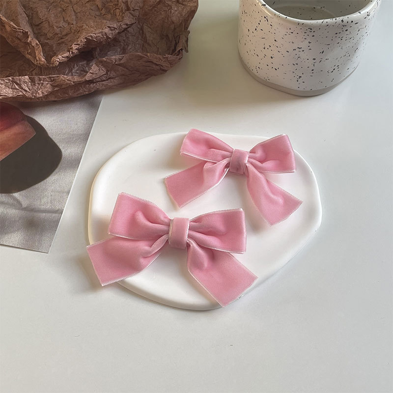 Women's Sweet Simple Style Bow Knot Flannel Hair Clip Hair Tie Brooches display picture 9