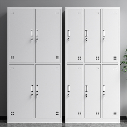 Locker staff locker school dormitory multi-door locker iron storage storage cabinet with lock restaurant cupboard