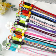 手机挂绳定制创意短款编织挂绳手机壳钥匙圈工牌吊绳46CM挂脖挂绳