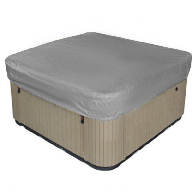 Cubierta para bañera de tela Oxford para exteriores, cubierta antipolvo para piscina o bañera de patio, cubierta doméstica anticaídas de hojas, impermeable y duradera