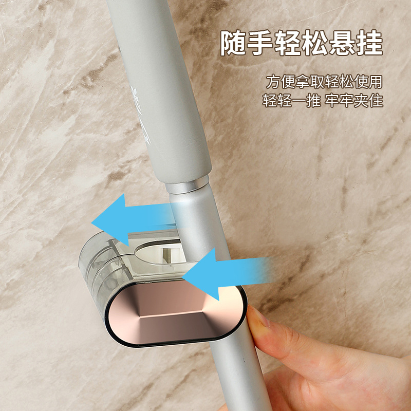 拖把夾免打孔壁掛神器衛生間陽台無痕置物架強力粘膠防脫落收納架
