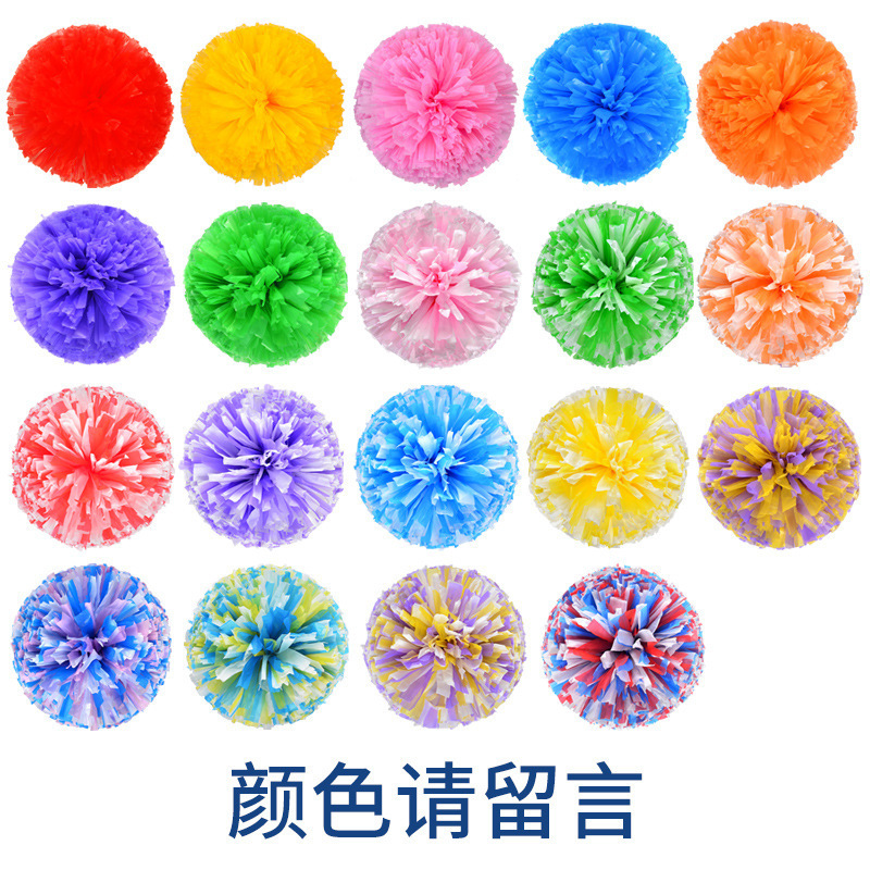 Porristas Bola de flores porristas mano flor mano sacudida flor danza rendimiento mano flor porristas flor bola de color rendimiento