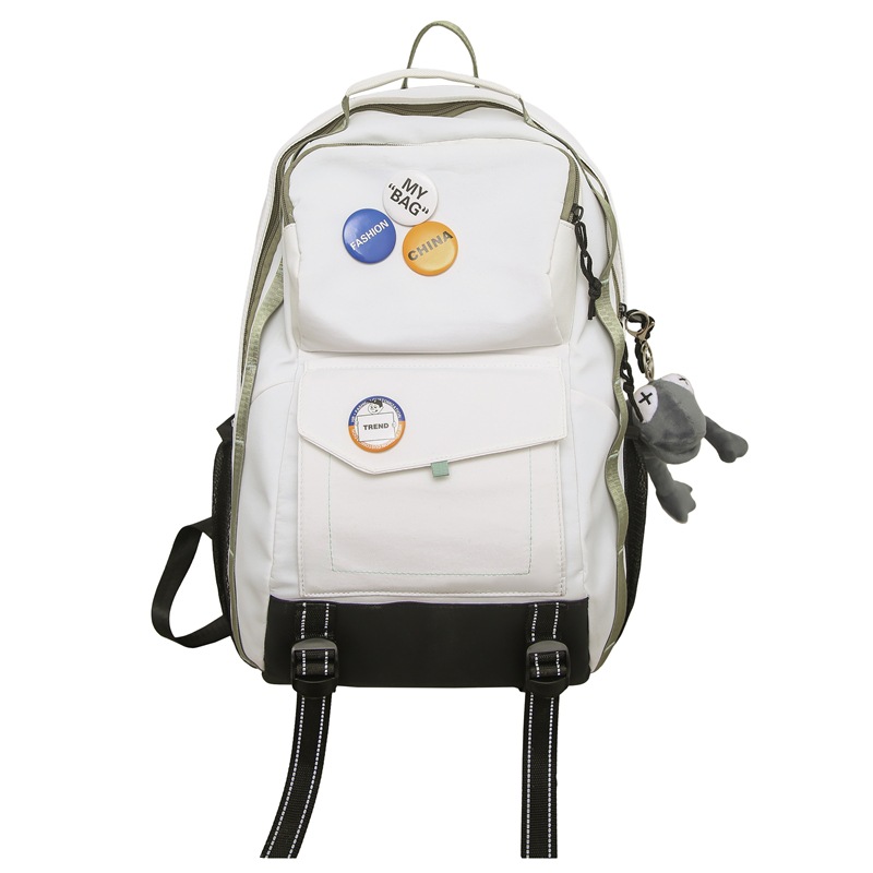 Mochila de marca de moda Mochila de viaje simple de gran capacidad para hombres Casual japonés estudiante de secundaria estudiante de secundaria estudiante universitario mochila escolar