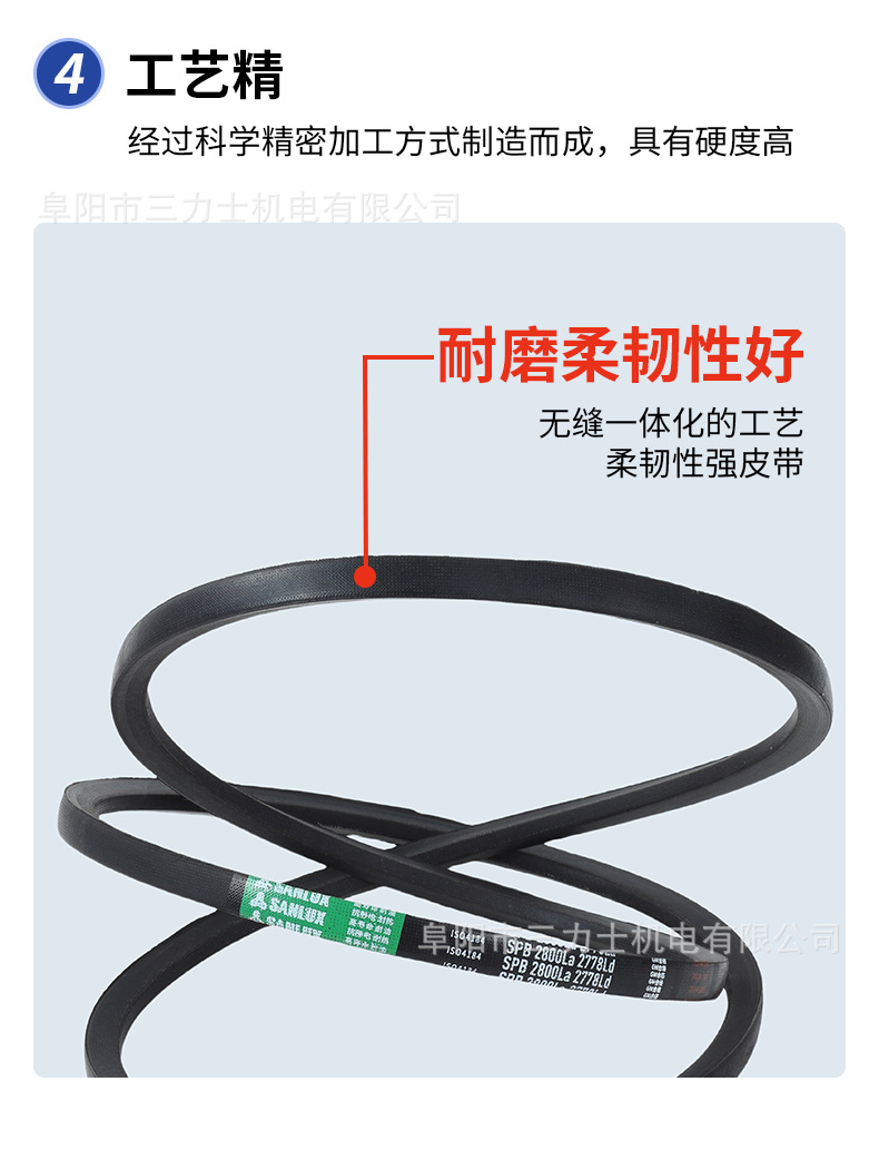 Wholesale Sanlux Triangle Belt Special Belt Narrow V-Belt Spb Series (1120-3950) Transmission Industrial Belt