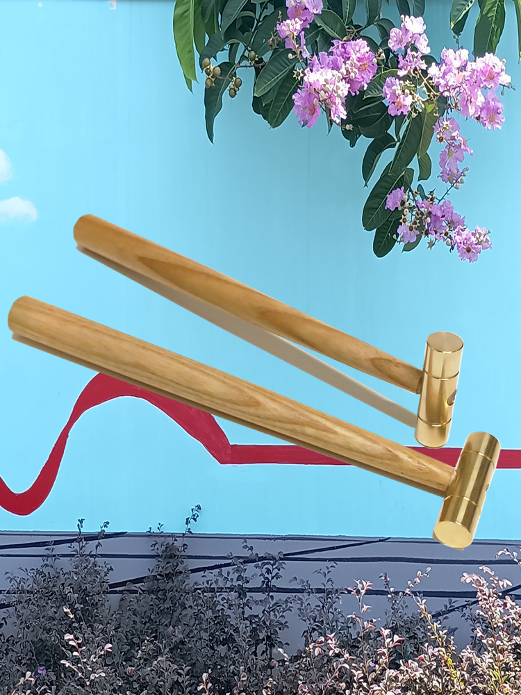 修表制作手工艺品小铜锤子金银加工铜榔头安装木柄铜头锤