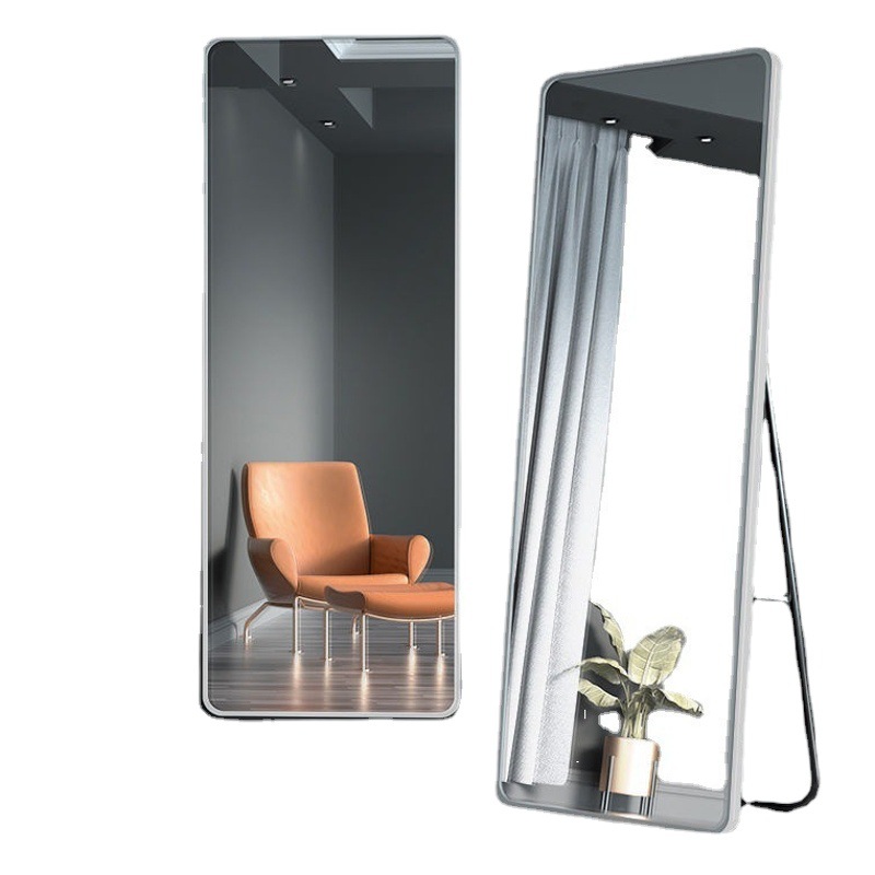 Espejo espejo de cuerpo completo tienda de ropa autoadhesiva espejo de montaje dormitorio hogar espejo vestidor de pared guardarropa espejo de piso grande