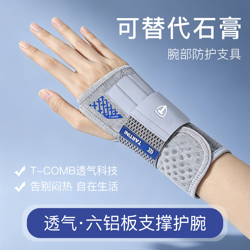 Wrist brace for sprained wrists, stabilizing tendon sheath, bone support, wrist fracture pain fixator, specialized support brace