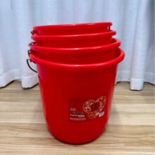 加厚塑料水桶红色洗衣桶储水桶小号圆形洗车桶强力桶提水桶学生桶