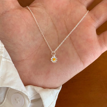 小雏菊花朵项链女2025新款日常百搭韩版小清新森系锁骨链饰品批发