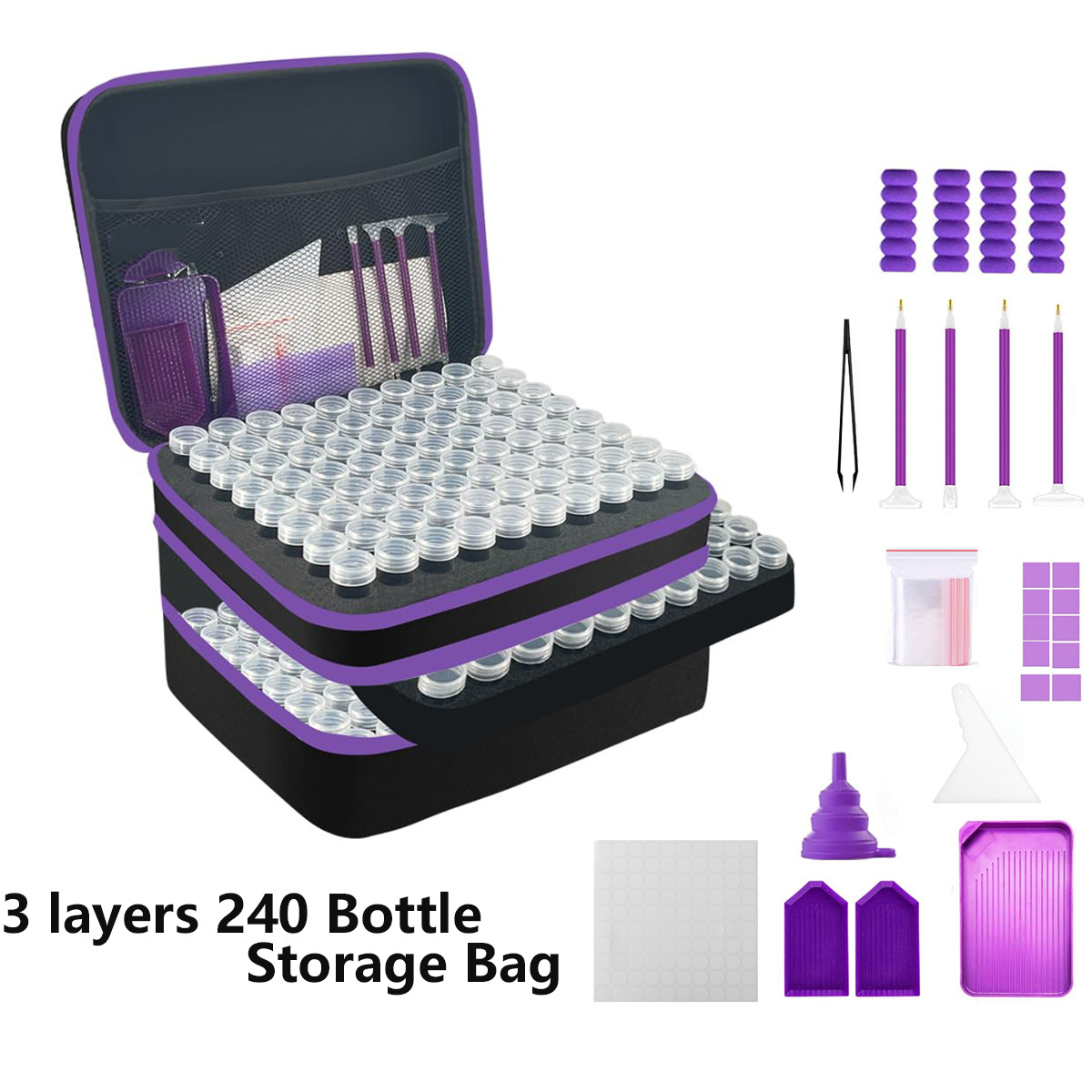 보라색 240 (전체 도구 _ 액세서리 포함)