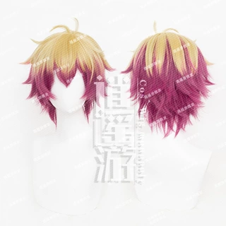 逍遥游 蓝色监狱内斯cos假发仿真头皮顶双色动漫少年头cosplay