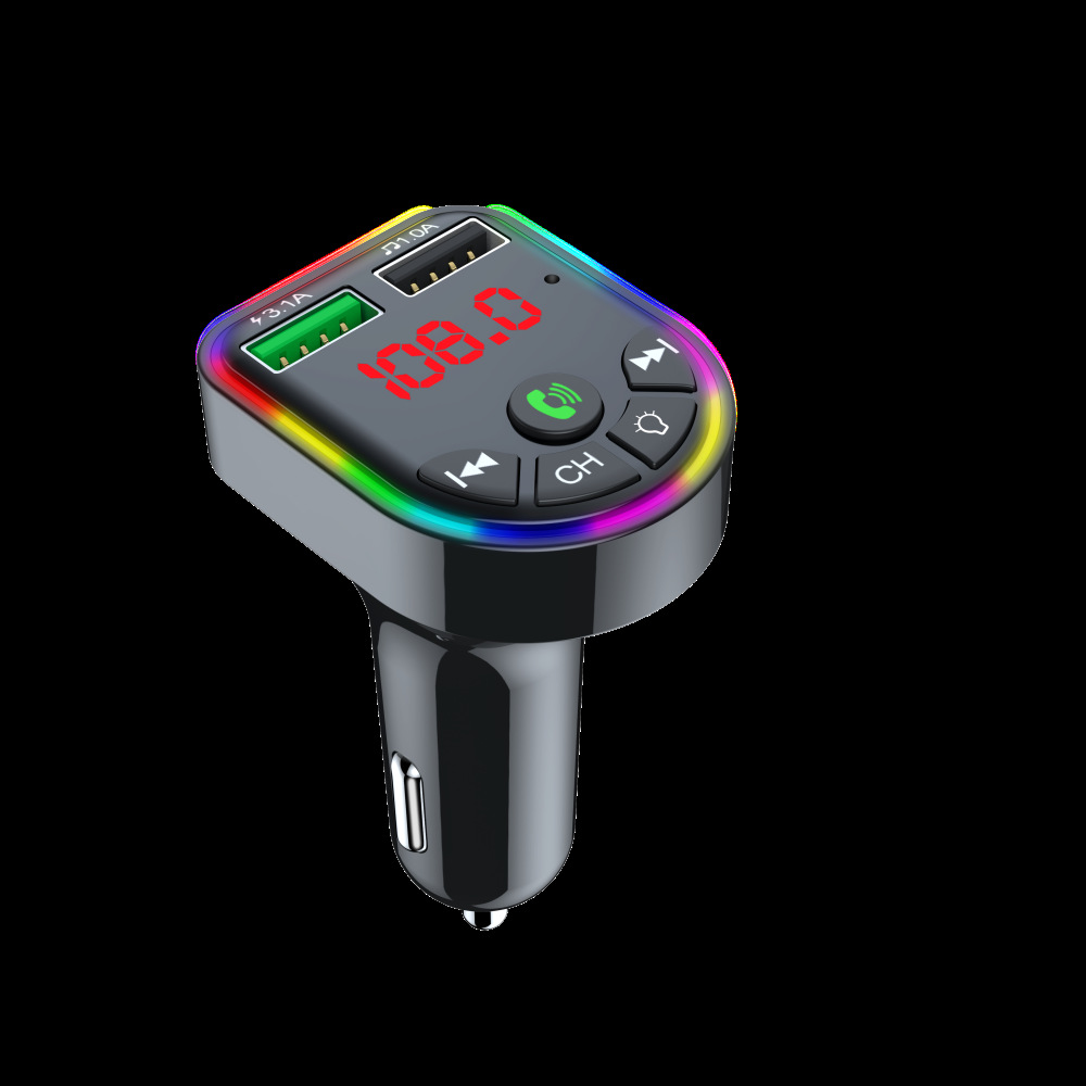 S10 Car Mp3 Bluetooth Player Fm Transmitter Car Mobile Phone Charger Export Cross-Border Southeast Asia Supply
