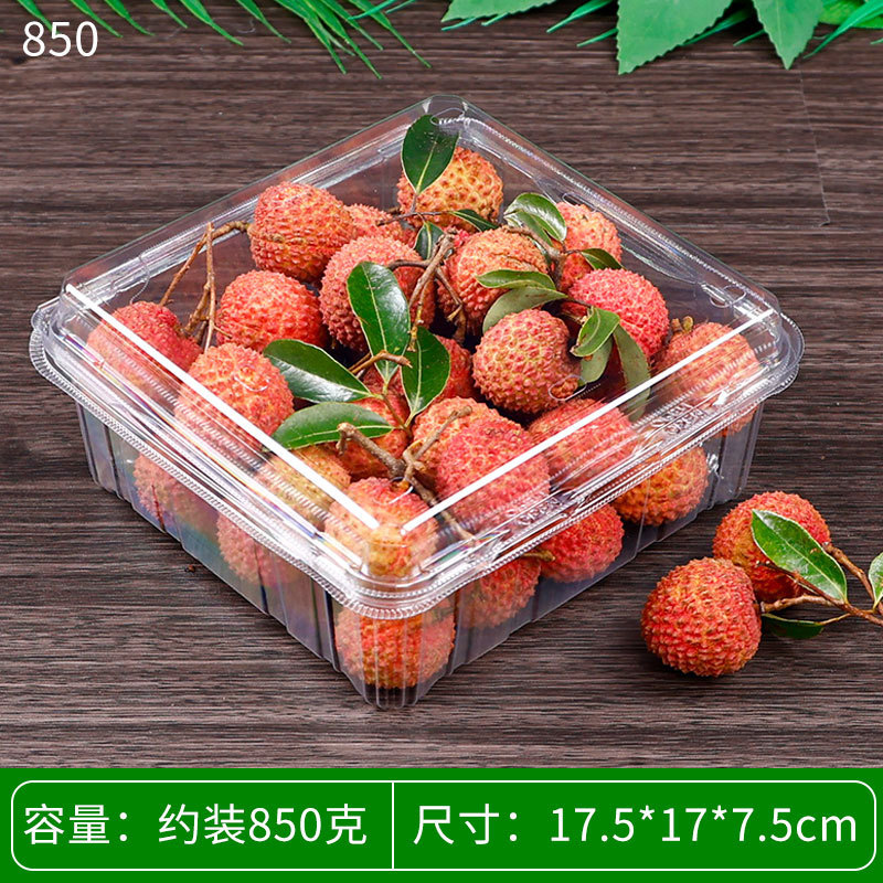 フルーツ包装箱卸売 PET ブリスターイチゴスイカ箱蓋付きスーパーマーケット透明プラスチックフルーツボックス肥厚|undefined