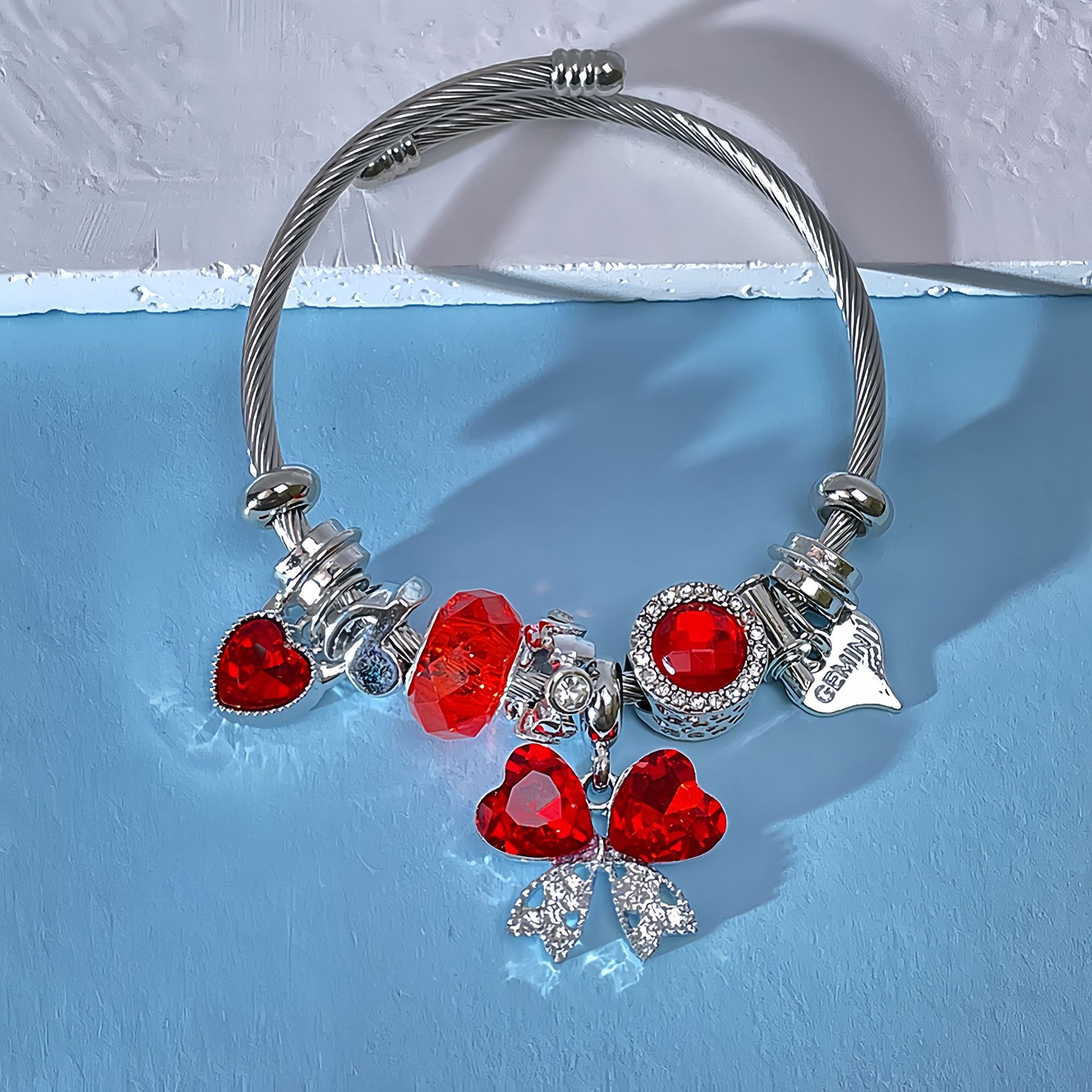 Pulsera mariposa roja