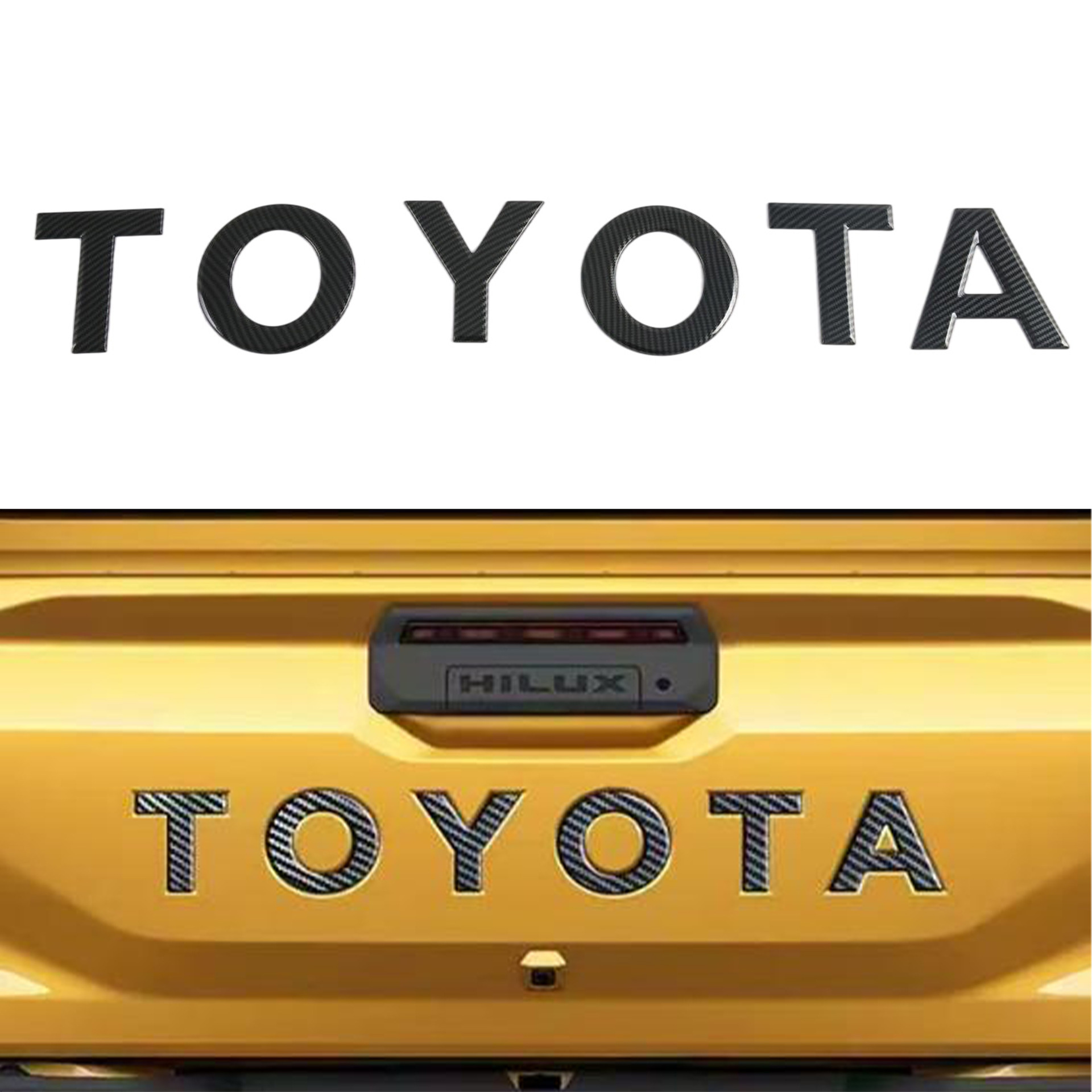 Suitable for 26 Toyota Hilux Hilux Fuel Tank Cover, Rearview Mirror Cover, Door Handle Sticker, Car Exterior Accessories