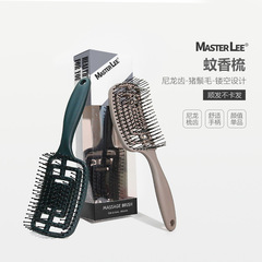 外貿熱賣蚊香梳子塑料梳蓬鬆造型梳彈性鏤空美發梳油頭梳子