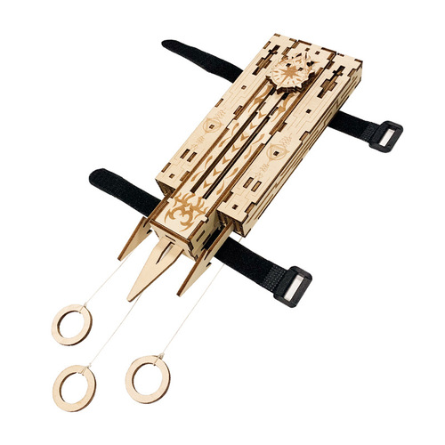 Game peripheral weapons handmade diy assembled hidden sword toy model assassin sleeve arrow ejection wooden hidden weapon props