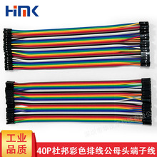 杜邦彩排线40P彩色排线母对母公对母公对公端子10/20/30CM杜邦线
