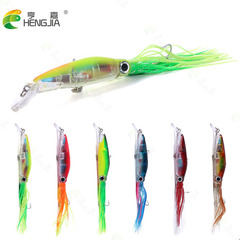HENGJIA/Hengjia Cross-border E-commerce Wholesale Squid Bait Octopus Bait 40g Sea Fishing Lure Hair Jig