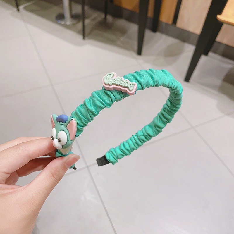 Color caramelo plisada diadema animal de dibujos animados lindo horquilla Corea del Sur Dongdaemun chica fresa oso estrella Shixi