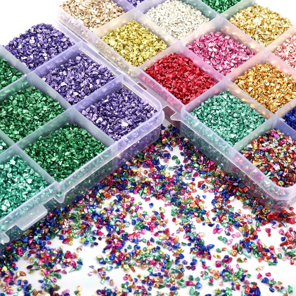 DIY ticking color glass slag glazed glass set micro ecological…