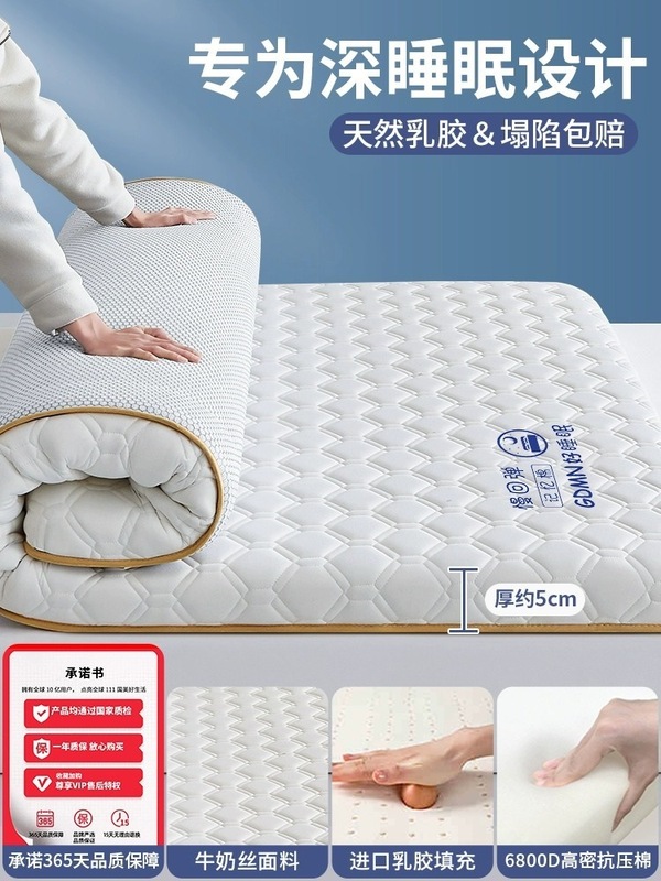 乳胶记忆棉床垫家用卧室租房软垫180x200床褥垫学生宿舍单人5|undefined