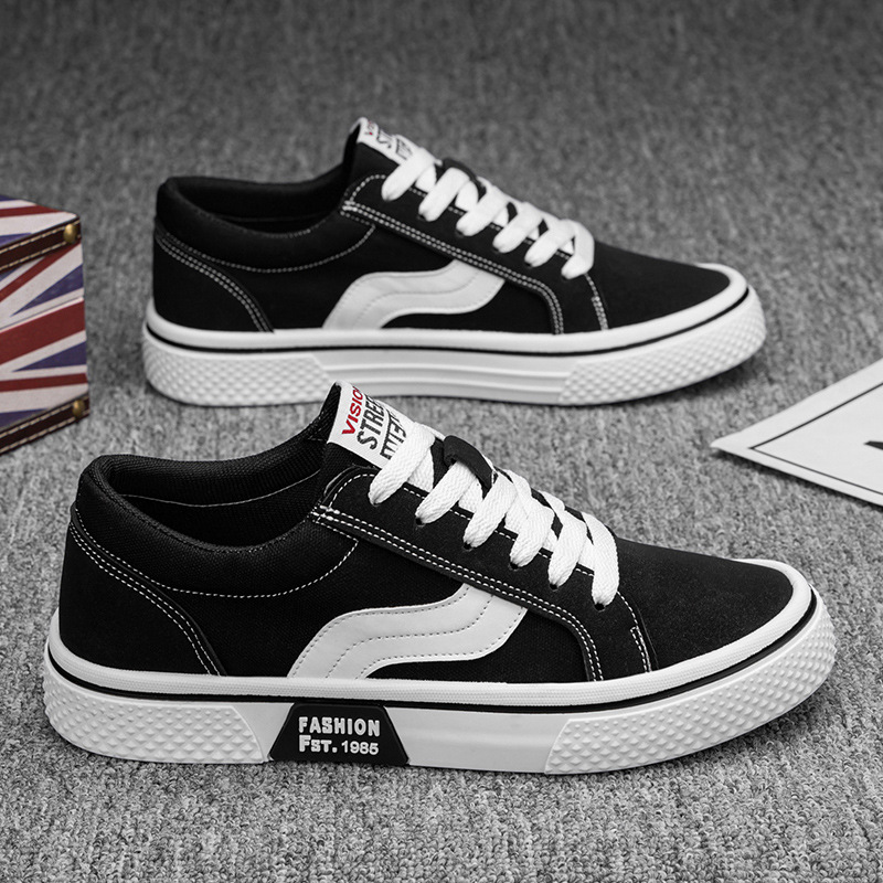 Hombre 2026 primavera nuevo tipo transpirable universal skateboard hombre suave de moda moda casual zapatos deportivos de lona