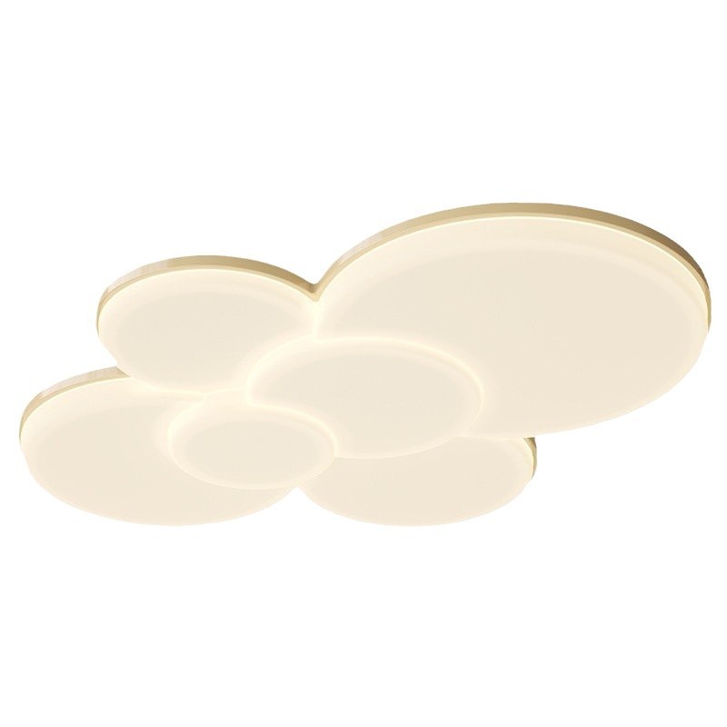 Luz de techo de la sala de estar de viento de crema de espectro completo Luz principal de protección de ojos Viento moderno minimalista Guangdong Zhongshan lámparas 2025 nueva