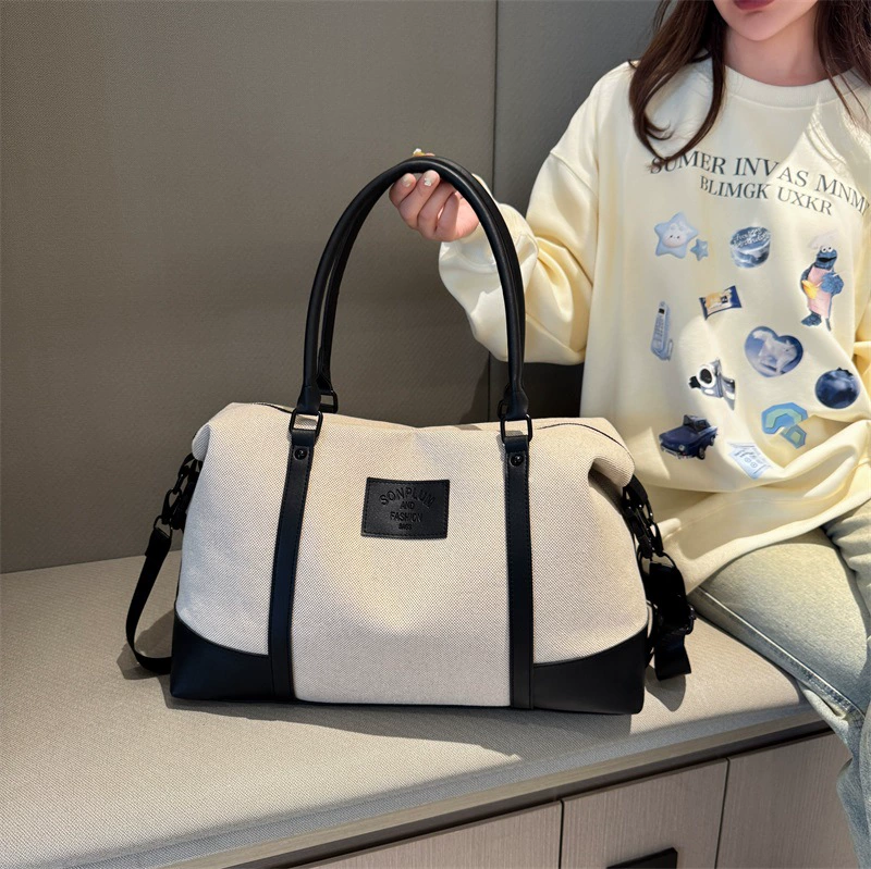Новая короткая дорожная сумка портативная сумка на одно плечо багажная сумка женская легкая командировка большая емкость моды спортивная сумка