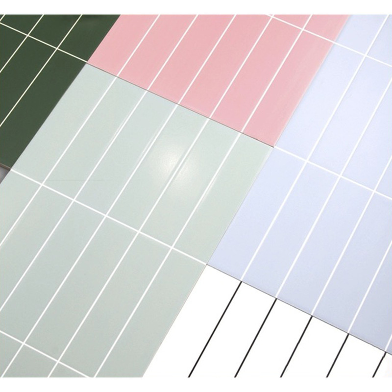Bathroom solid color macaron matte wall tile modern Nordic style line 300x600 kitchen water-soaking wall tile Bathroom solid color macaron matte wall tile modern Nordic style line 300x600 kitchen water-soaking wall tile