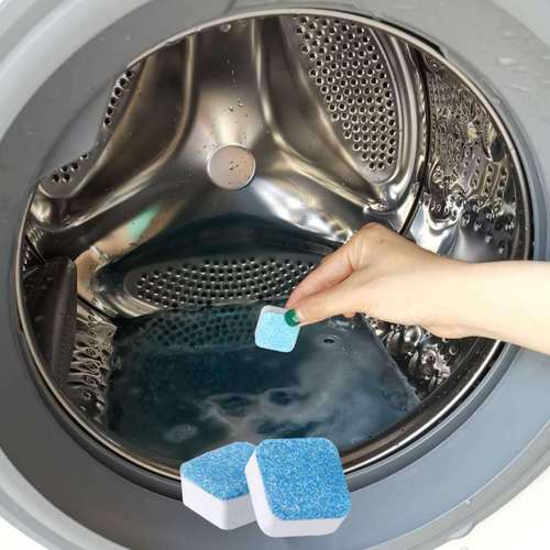 Factory Direct Laundry Drum Cleaner for Fully Automatic Front Load Washers - 12 Effervescent Tablets for Sterilization and Stain Removal