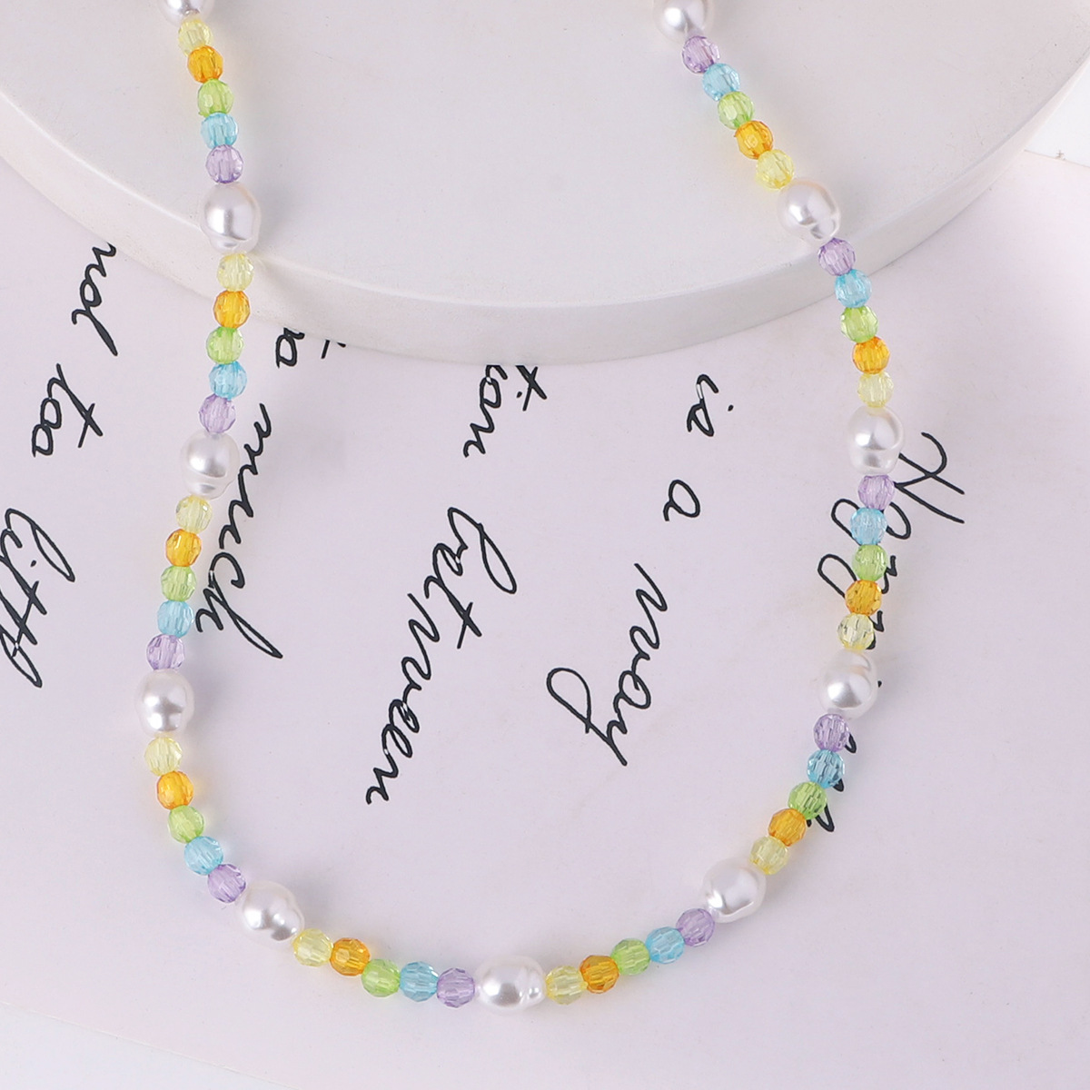 Simple Style Irregular Beaded Pearl Necklace display picture 4