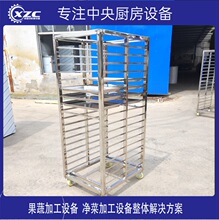 食品药材果蔬晾晒醒发室配用推车周转车 不锈钢烘干架子车