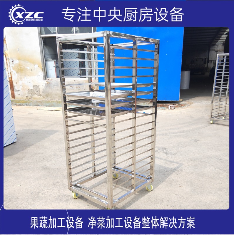 食品药材果蔬晾晒醒发室配用推车周转车 不锈钢烘干架子车