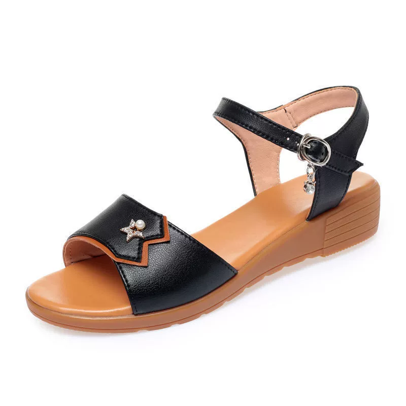 Sandals, summer comfortable non-slip footwear, for middle age