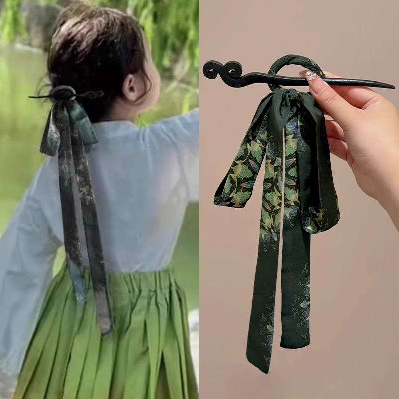 Clipper de cabello de arco antiguo flotante para niños nuevos accesorios de cabello chino para niñas vestidos chinos cheongsam clipper tocado