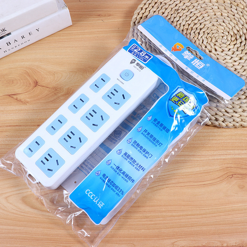 排插家用带线多功能插座板 有线多用插线板多孔跑江湖插排批