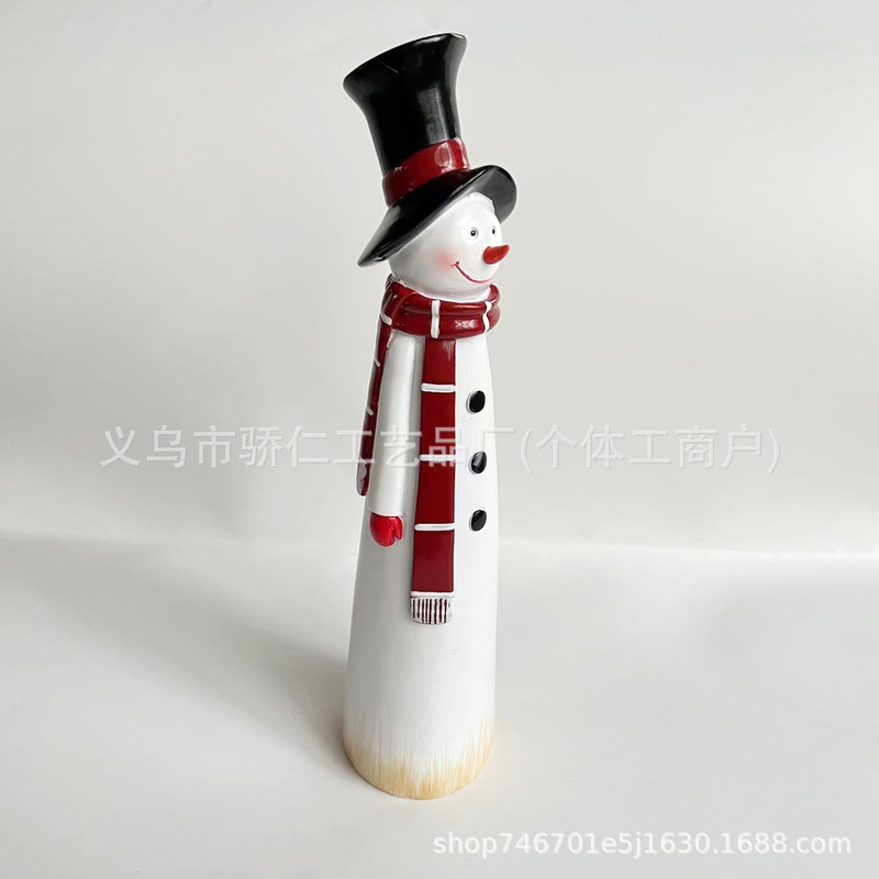 新しいクリスマスプレゼントルドルフ装飾品人形置物樹脂工芸品小人白ひげ老人聖|undefined