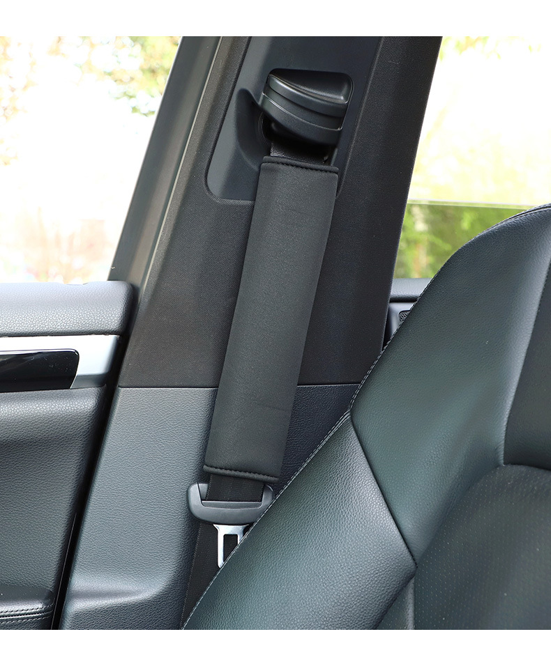 Car Seat Belt Shoulder Pads Air Layer Ice Silk Summer Car Shoulder Strap Cover Anti-Friction DIY Comfortable and Breathable