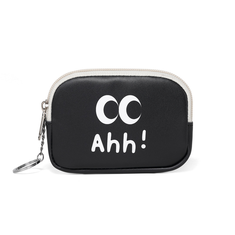 Nuevo dibujo animado lindo bolso de cambio de cuero suave mini bolso de monedas nicho diseño en bolso de almacenamiento de cuero suave mujer